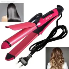 Nova 2 In 1 Professional Hair Curler & Hair Straightener In Pakistan