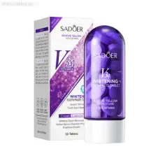 Sadoer V34 Remove Yellow Teeth stains Whitening Toothpaste Tablet In Pakistan